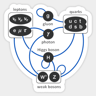 Standard Model Particles Higgs Boson Physics Theory Sticker